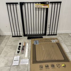 Extra Tall & Wide Pet Gate / Baby Gate - Fits Openings 29.7” - 54.2”
