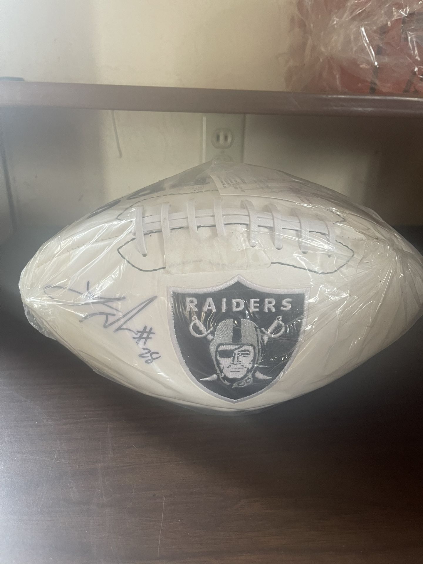 Latavius Murray Signed Raiders Commemorative Football 