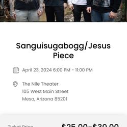 Sanguisugabogg/ Peeling Flesh Ticket