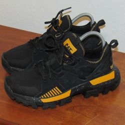 Caterpillar Raider Sport Men 5.5 Women 7.5 Chunky Sneakers Black Shoes P724513