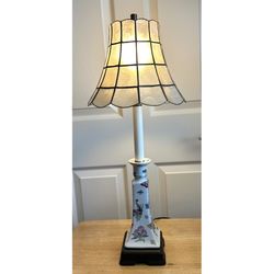 Vintage Chinese Pottery Table Lamp
