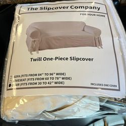 New one piece chair slipcover