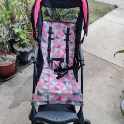Stroller In Great Condition Pink And Black .