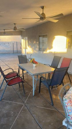 Out Door Table and 6 Chairs