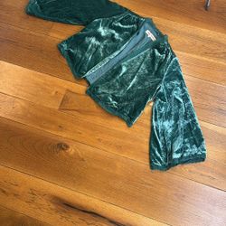 Free People Velvet Bed Jacket