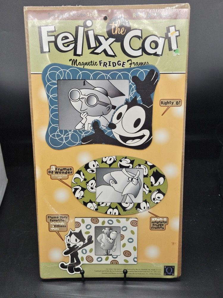 1990s Vintage/New : FELIX the CAT "Fridge" MAGNET FRAMES : Blue Q @ Cartoon