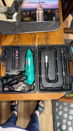Pro’s kit, variable speed, rotary tool Pro kit. Used, As Is. Missing some small parts