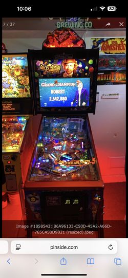 Willy Wonka and the Chocolate Factory Collectors Edition pinball machine by Jersey Jack