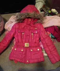 Apple Bottoms jacket with fur hoodie sz 6x