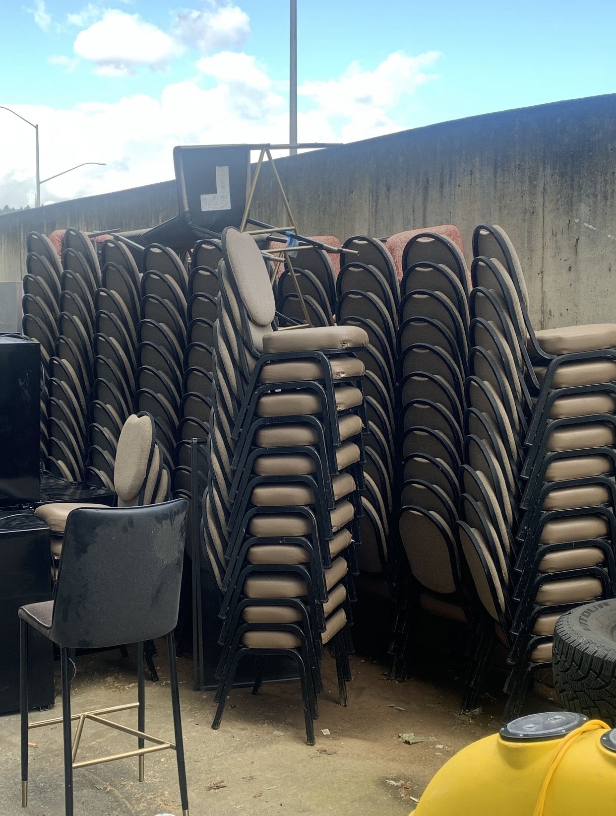120+ Leather chairs. Free!!!