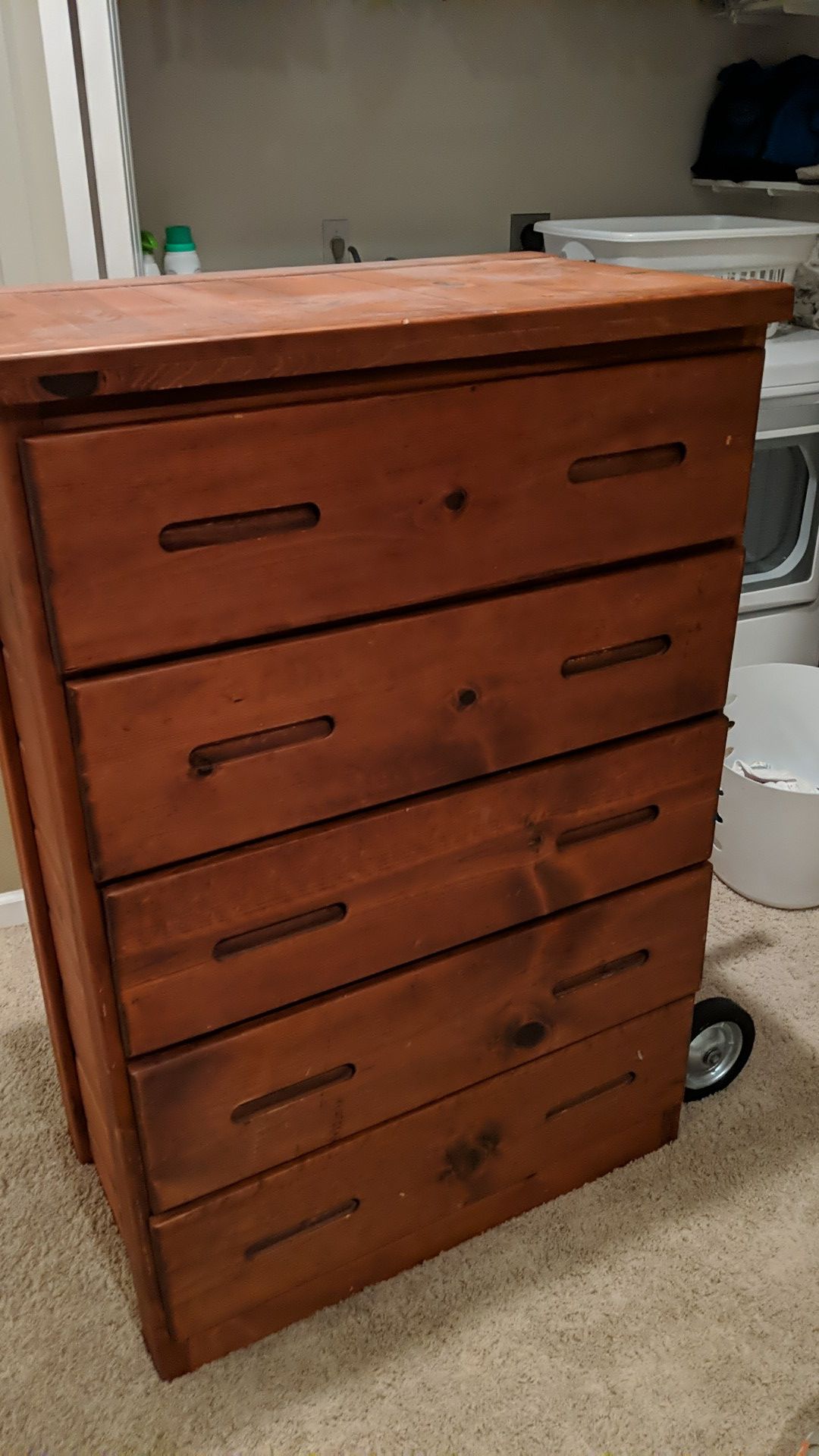 Solid wood dresser