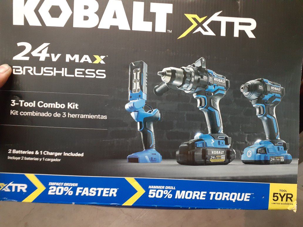 Kobalt!!!Brand New!!! 24v Brushless Combo Kit