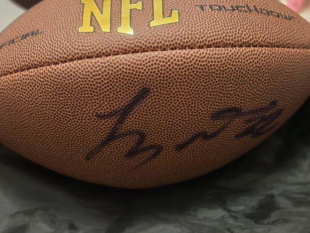 Tyrann Mathieu Autographed Football With COA