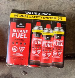 Olympia Butane Fuel Cartridge 3-Pack