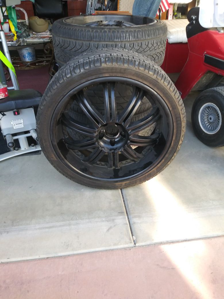 Custom rims and tires size 17/18