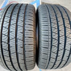 2 USED TIRES CONTINENTAL 255/45/20