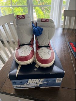 Jordan 1 high trophy room family e friends blur laces size 10 new