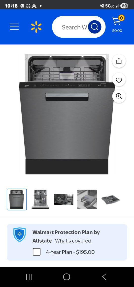 New Beko Stainless Steel Dishwasher