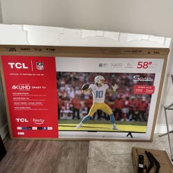 58 “ TCL TV 4KUHD Smart tv 