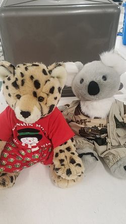 3 BUILD A BEAR ANIMALS WWF SERIES