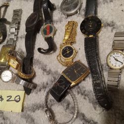 Various WOMENS WATCHES $20 Each, Seiko, Citizens, Gucci