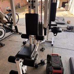 Home Gym Station, Workout Station with 200LBS Weight 