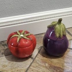 Home Interiors Ceramic Canisters 