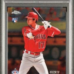 2018 Topps Chrome Update - Rookie Debut Shohei Ohtani #HMT32 (RC) PSA 10