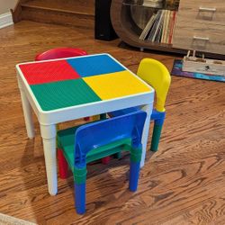 Kids Lego Table  and 4 Chairs