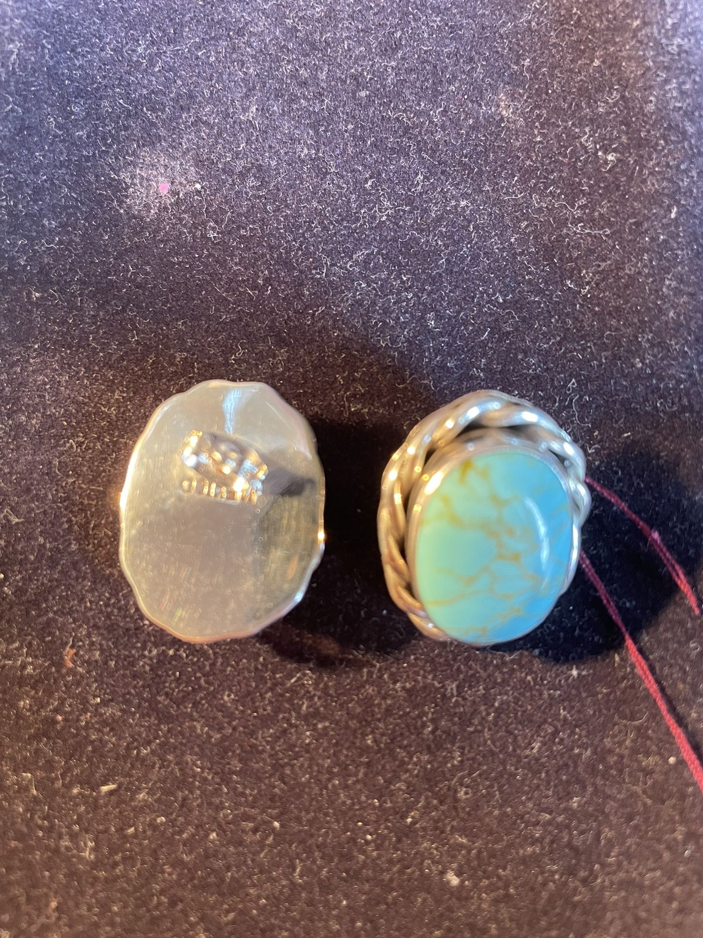 Turquoise Silver Earrings