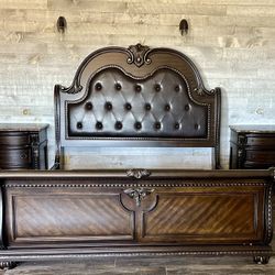 King Size Bed + 1 Nightstand + Dresser + Mirror $1895