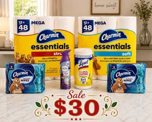 Charmin 🛒 Household Essentials Bundle – Brand New! 🧻✨