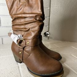 NEW Western Brown Boots- Size 7