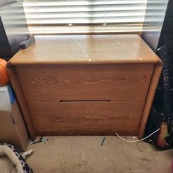 Solid wood file cabinet