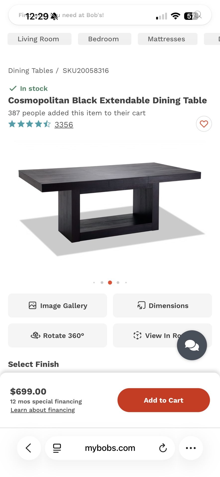 Bobs Discount Furniture Dining Table