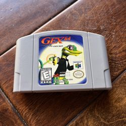 Gex 64 Enter the Gecko Nintendo 64 N64 Authentic Game Cart Only Tested