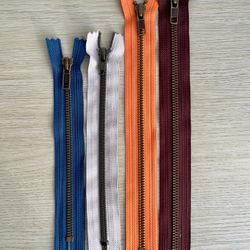 4 YKK Zippers Assortment Of Colors & Sizes