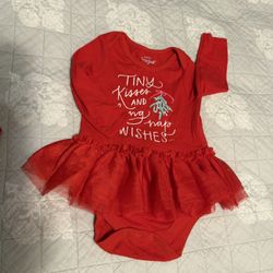 Baby Dress 3-6  Months , Christmas Dress  New No Tags 