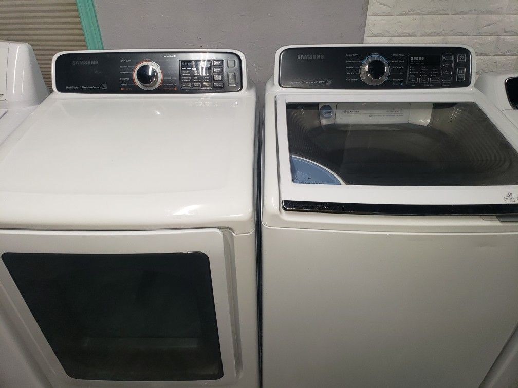 Great Working Super Capacity Samsung Washer And Dryer Set
