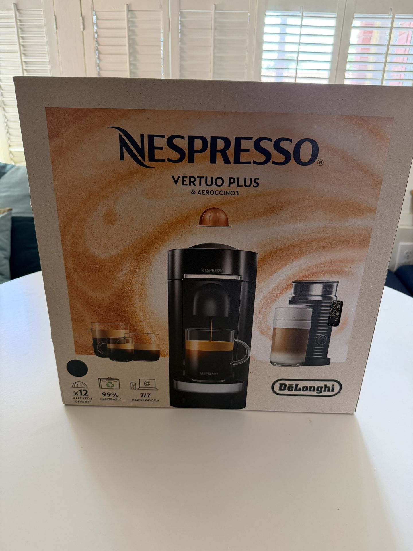 Nespresso Vertuo Plus With Aeroccino By Delonghi New In Box