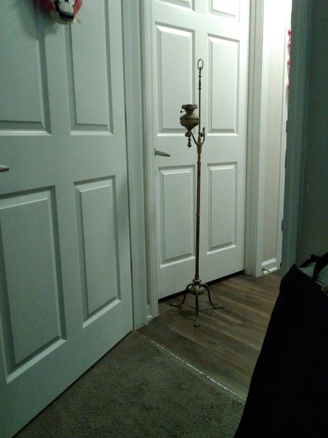 Antique Brass Oil Lamp