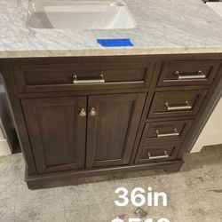 36in Bathroom Vanity With Top