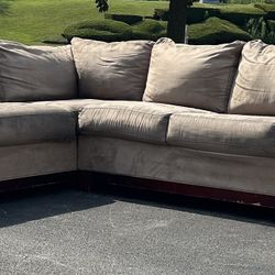Brown Sectional Couch Set 