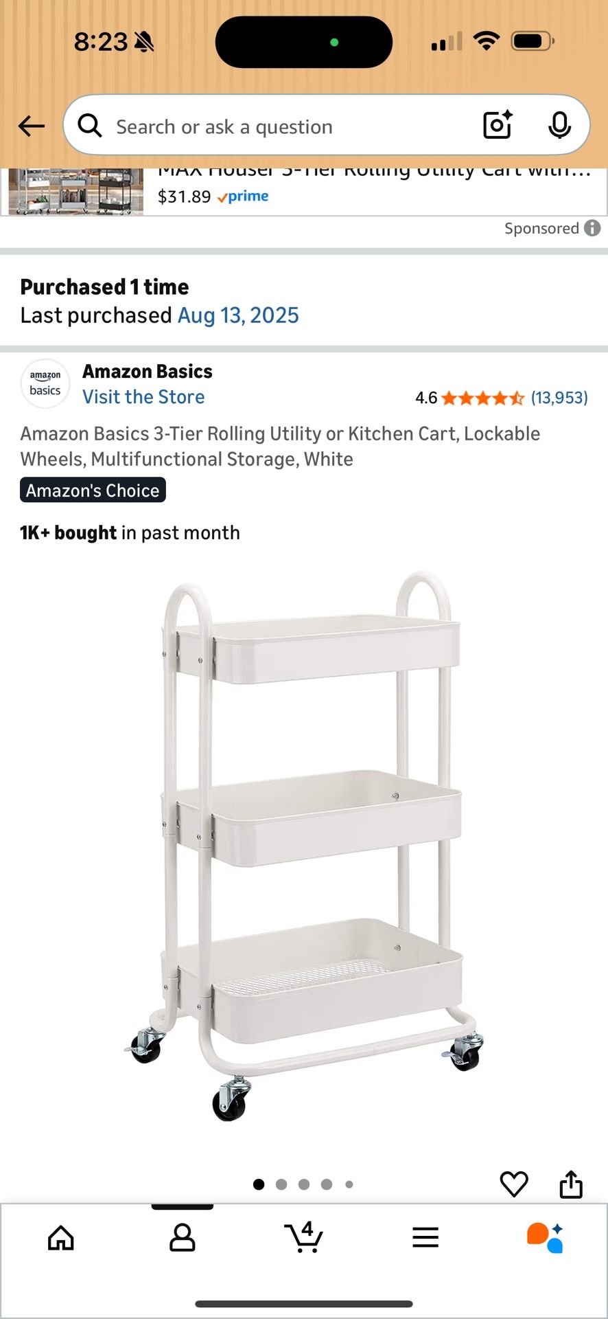 CART FOR ORGANIZATION