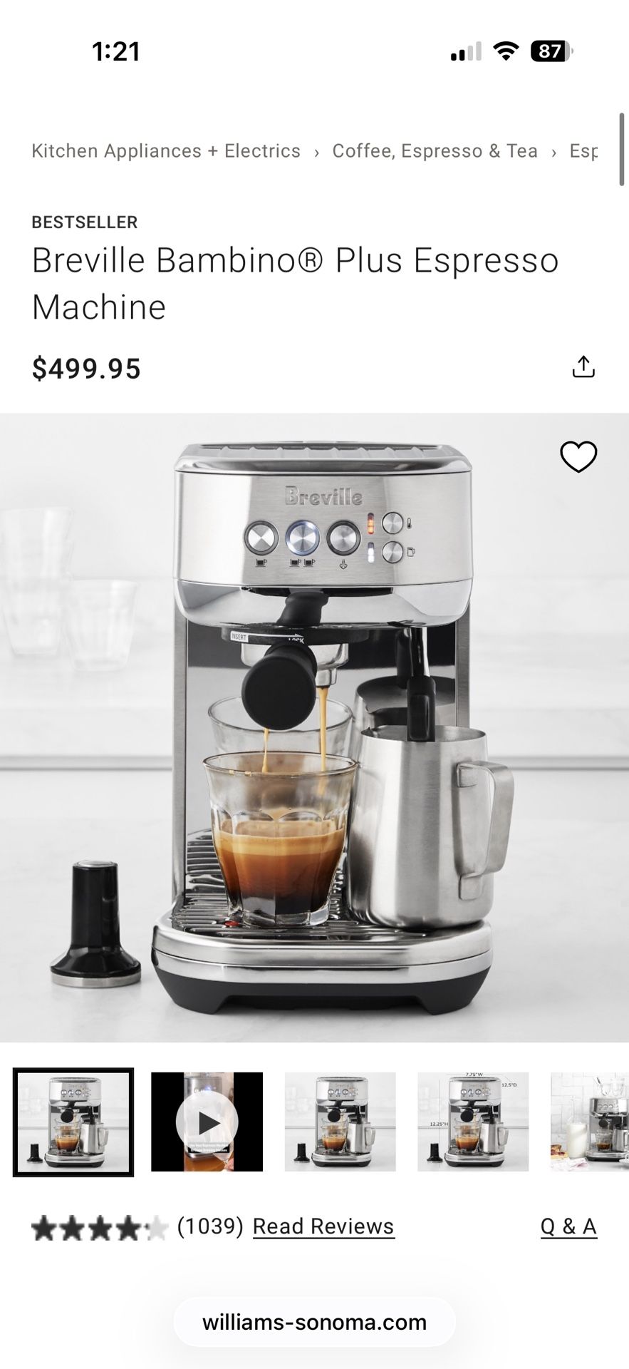Breville Bambino Plus