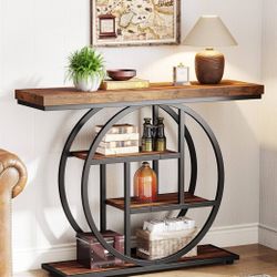 Brand New (unopened) Console Table/Entryway Table (Rustic Brown)