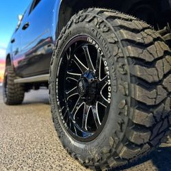20x10 Rims And Tires 33/1250/20 MT