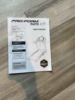 Proform 525 ct treadmill manual hotsell