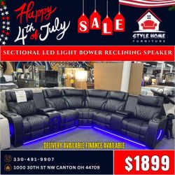 Power Reclining Sectional $1,899