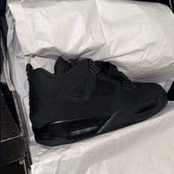 Black Cats Jordan 4 New 